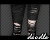 !d6 Ripped Jeans Black