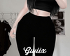 Black flared pants S