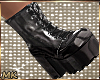 MK Black Leather Booties