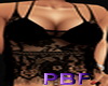 PBF*Black Lace Top