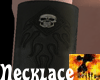 Evil Flame Skull Necklac