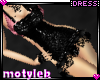 Black & Pink Lace Dress