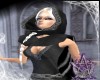 LE~Priestess Cloak Black