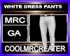 WHITE DRESS PANTS