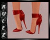 Red Vera Bowed Heels