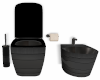 toilet dark gray
