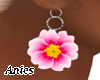 A^ Pink Flower Earings I