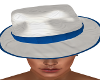 Cabe White/Blu Hat