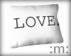 :m: LOVE. Pillow