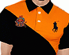 Orange Black Polo Shirt
