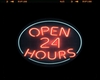 *Neon Open 24 Sign