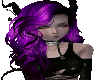 Curly Black/Purple Hair