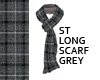 ST LONG SCARF GREY P