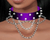 Spiked Chokers Purple