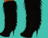 Black Shearling/Fur Boot