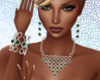 Silver/Emerald Full Set