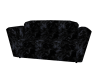 luxury black fur couch