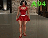 Valentine red dress