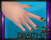 [B]glossy green nails
