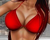 Red Luau Bikini Top LG