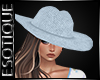 |E! Azure Straw Hat