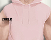ZK·Hooded Vest Pink