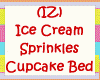 IZ Sprinkles Cupcake Bed