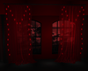 Curtains Red Love
