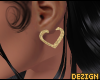 B| Heart Earrings G. DRV