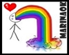 Puke Rainbow Stiker