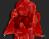 Kimono dress red flower