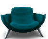 blue teal  kissing chair