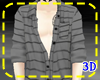 3D!Striped shirt:gray