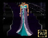 Purple and Teal Gown