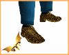 Sapatos Dourados/Pretos
