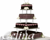 Wedding pink/choc Cake 