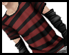 Striped shirt red/black