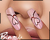 Pink Love Nails