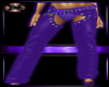 RH Purple leather belted