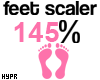 e 145% | Feet Scaler