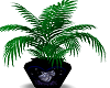wolf vase w/plant