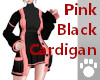 Pink Black Cardigan