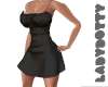 charcoal silk dress