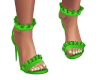 Green Ruffle Heels
