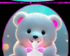 Teddy heart background 5