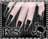 Small Hands Black Nails