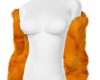 Orange Winter Fur Coat