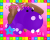 !L Rideable Hippo Purple