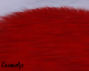 Red Fur Rug/ Alfombra
