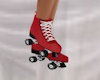 RedLeather Roller Skates
